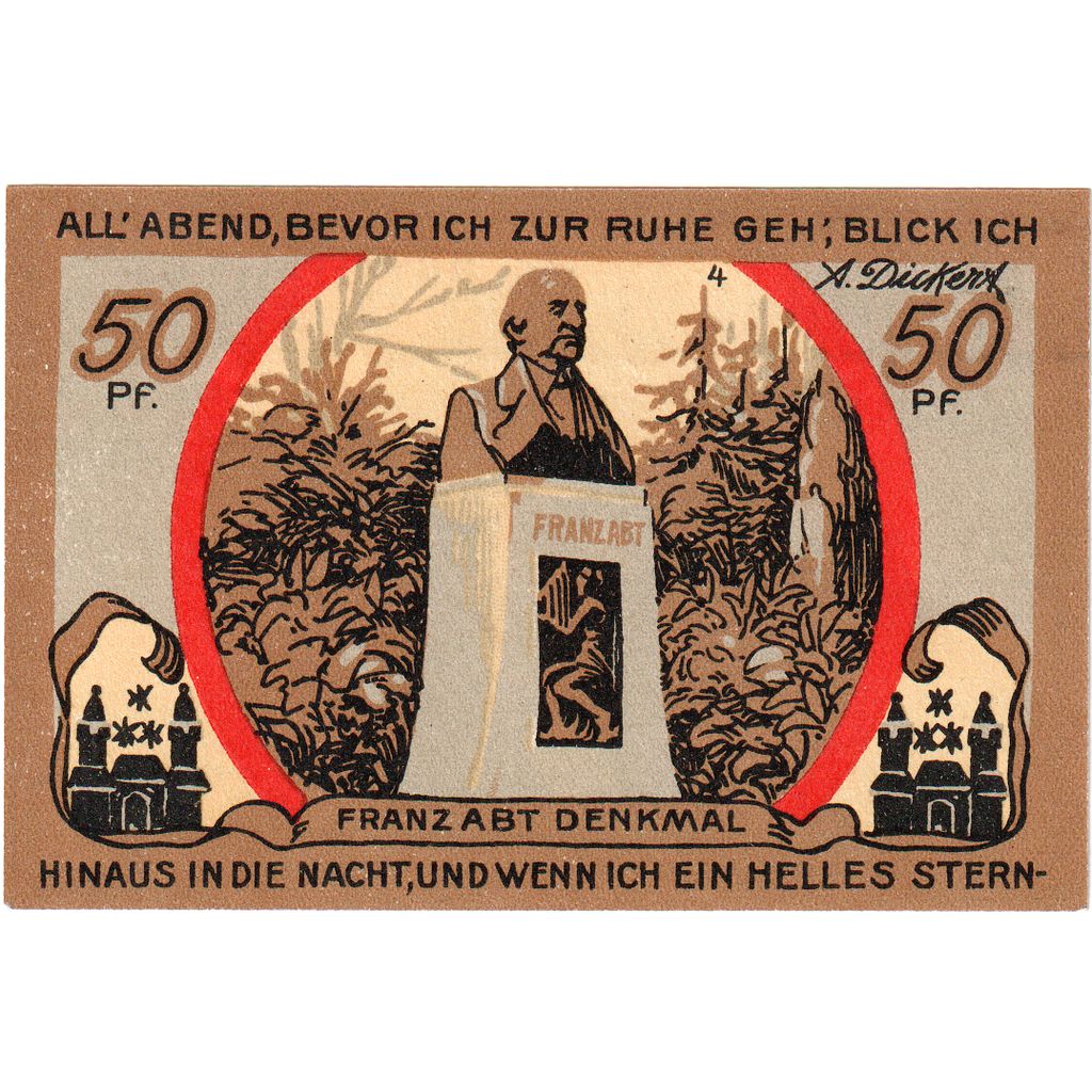 Alemania, Eilenburg Stadt, 50 Pfennig, UNC