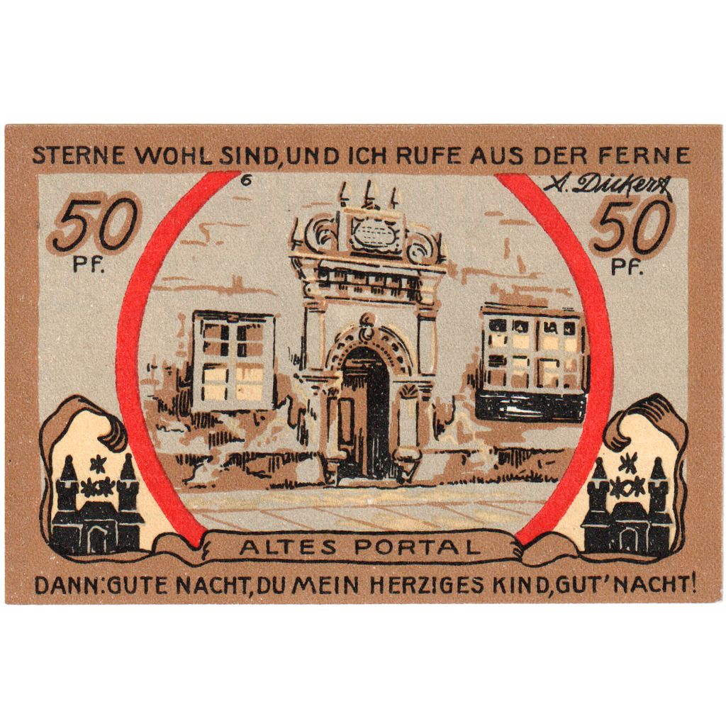 Alemania, Eilenburg Stadt, 50 Pfennig, UNC