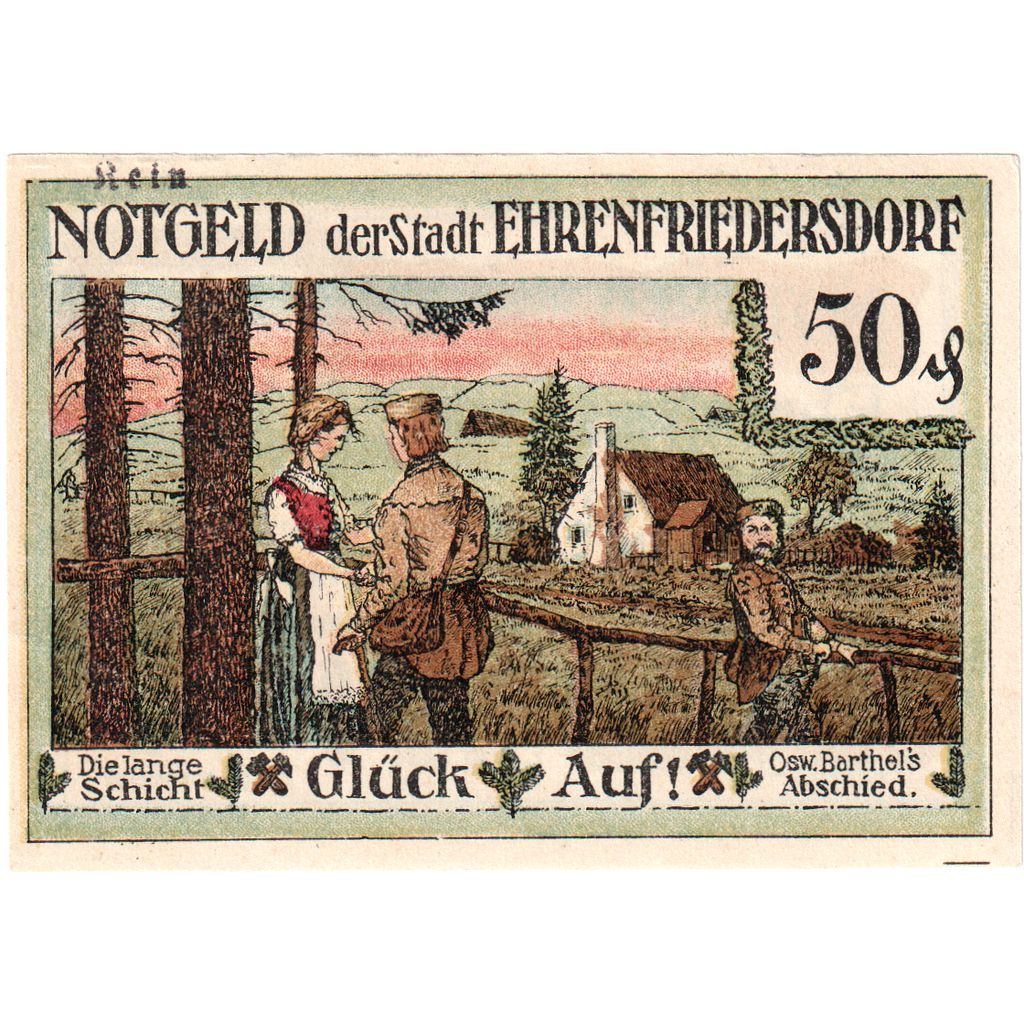 Alemania, Ehrenfriedersdorf, 50 Pfennig, SC