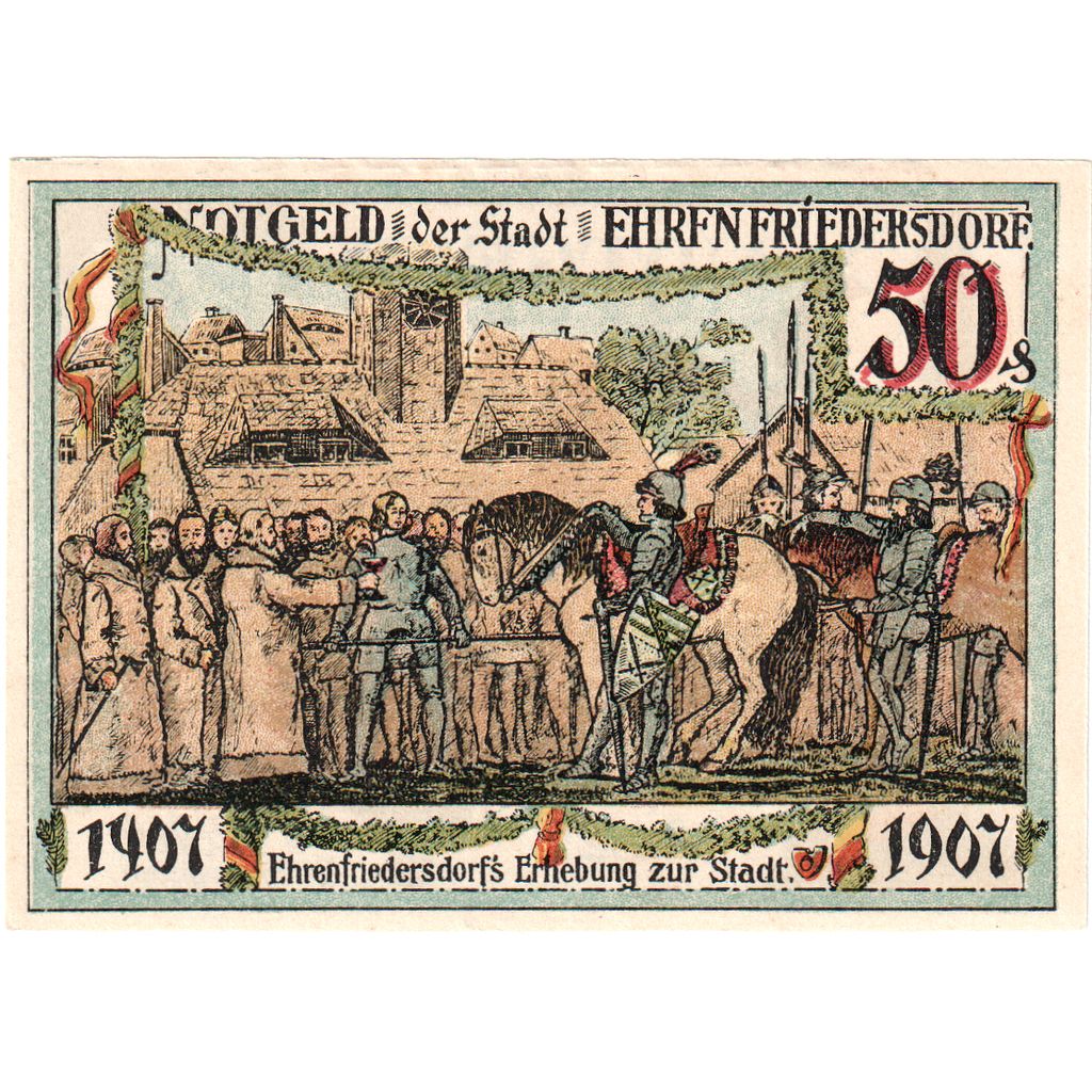Alemania, Ehrenfriedersdorf, 50 Pfennig, SC
