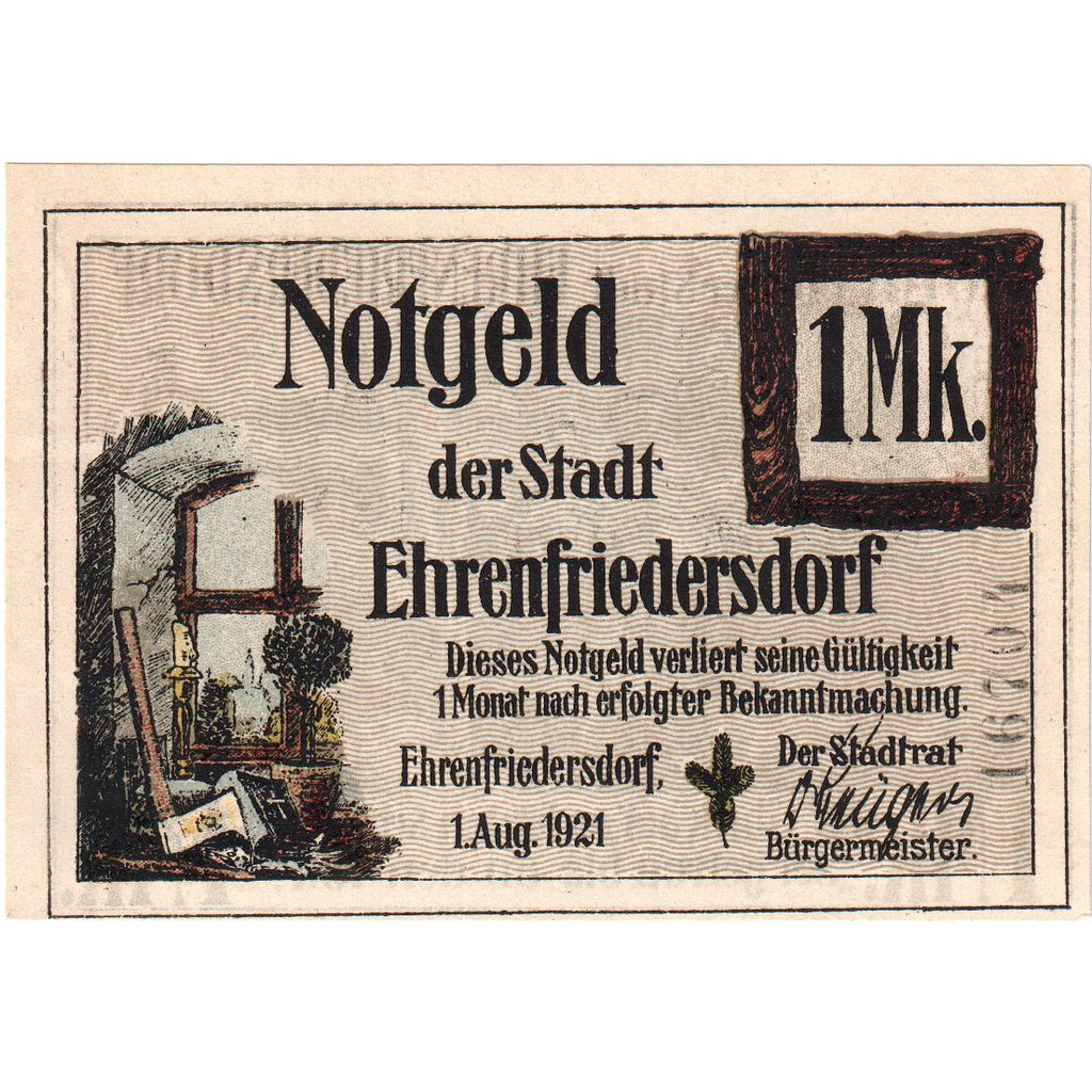 Alemania, Ehrenfriedersdorf, 1 Mark, SC