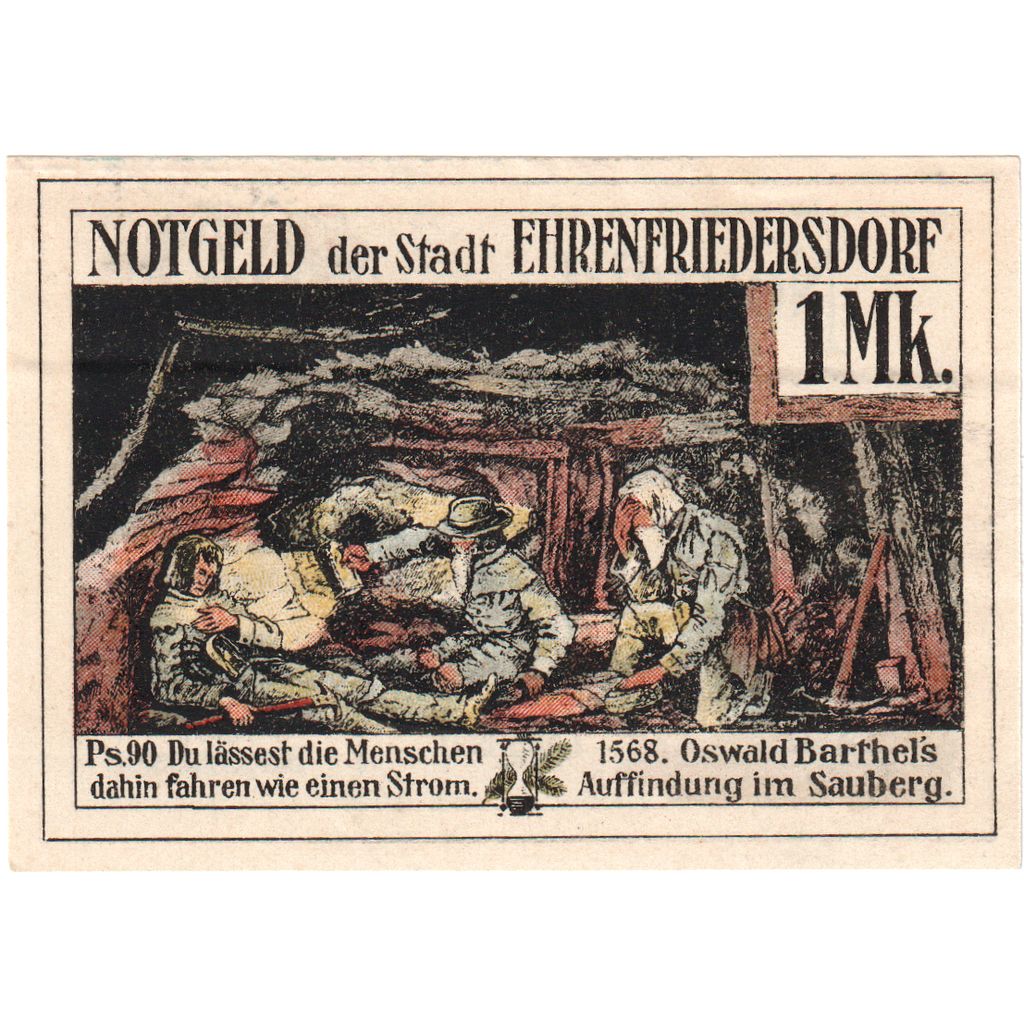 Alemania, Ehrenfriedersdorf, 1 Mark, SC