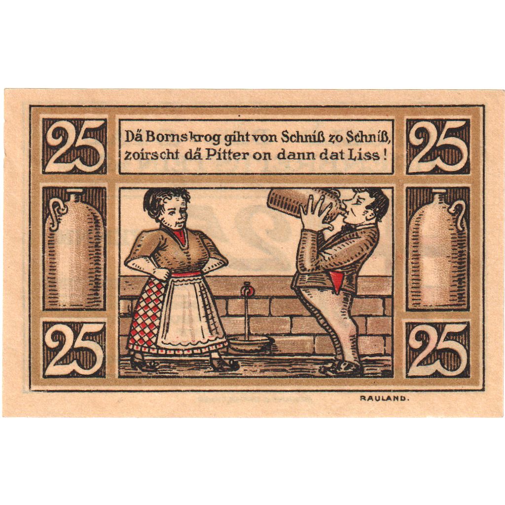 Alemania, Ehrenbreitstein Stadt, 25 Pfennig, 1921-08-03, EBC+