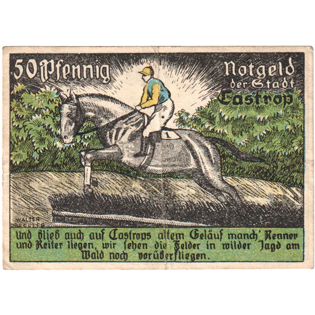 Alemania, Castrop, 50 Pfennig, SC