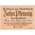 Allemagne, Caub, 10 Pfennig, SPL