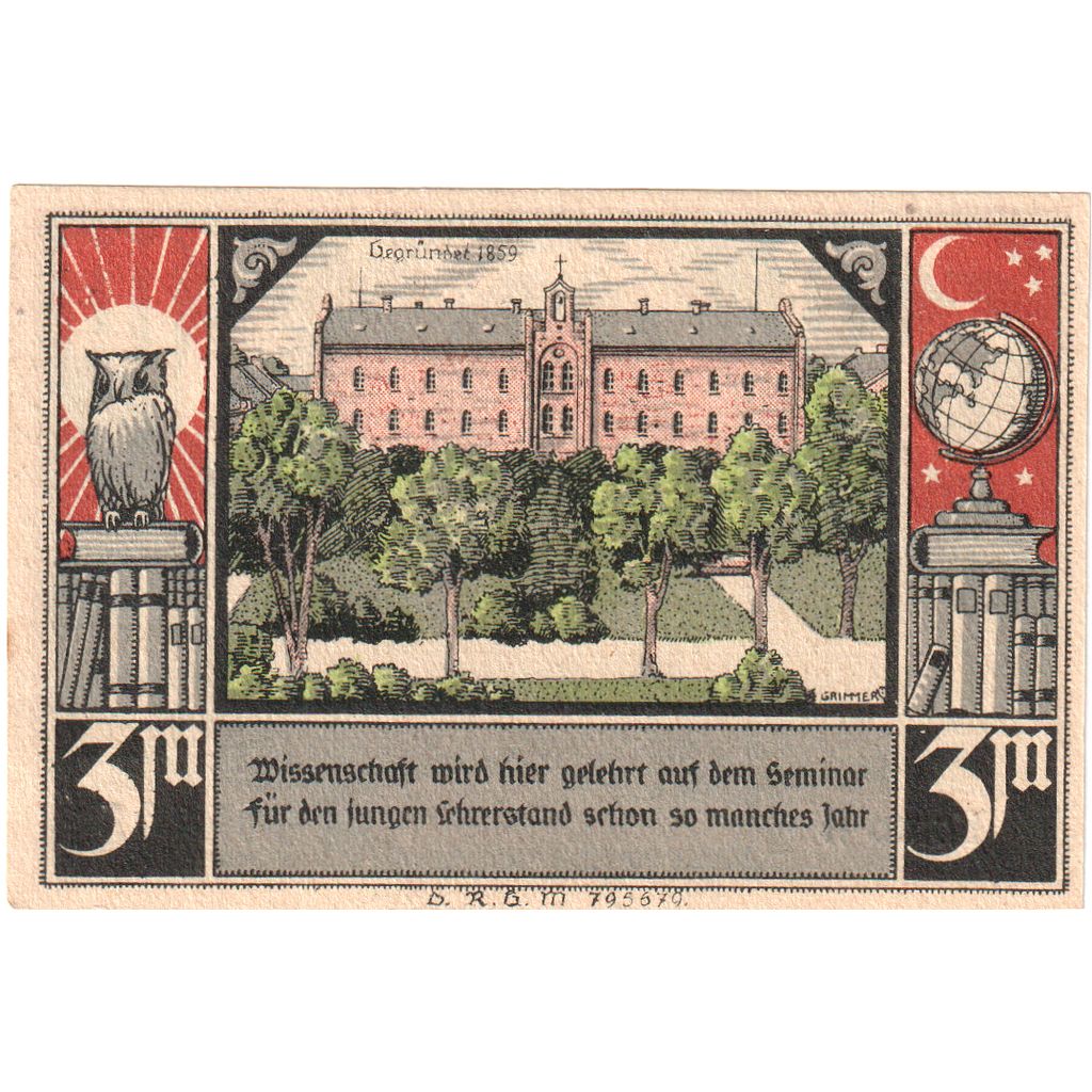 Alemania, Bütow, 3 Mark, EBC+
