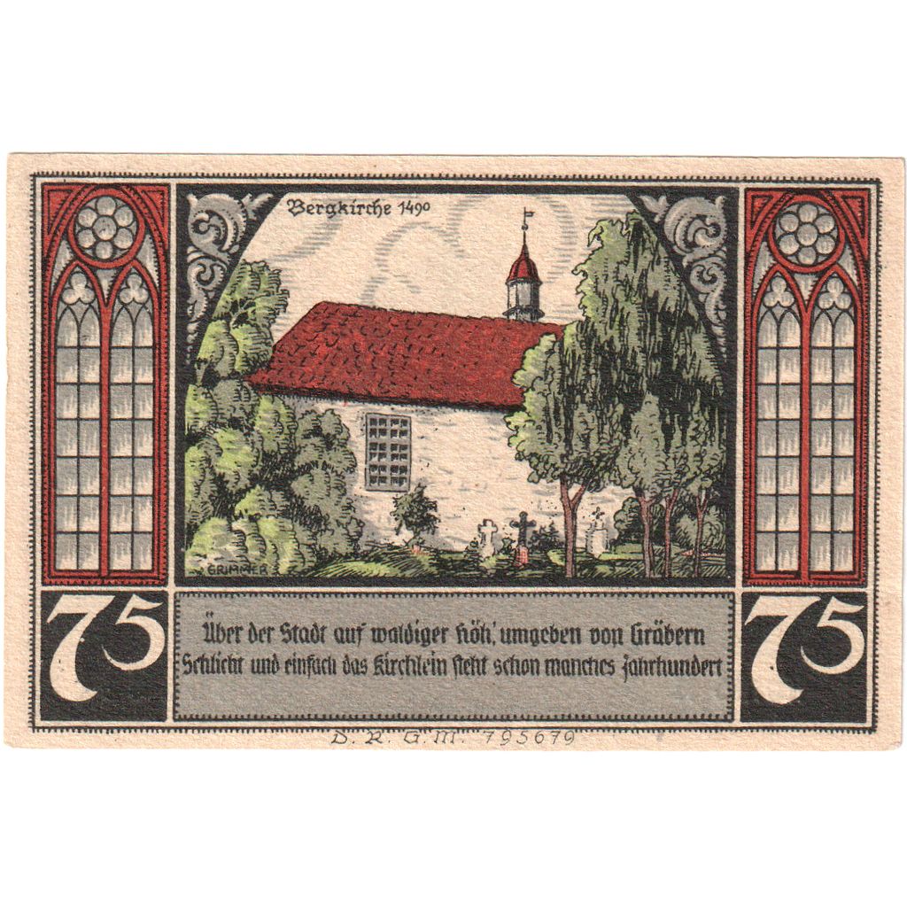 Duitsland, Bütow, 75 Pfennig, SUP+
