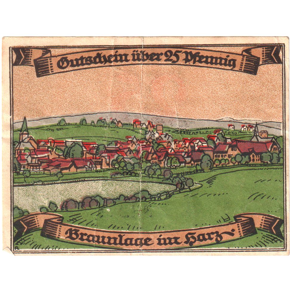 Allemagne, Braunlage, 25 Pfennig, 1921-12-31, SPL