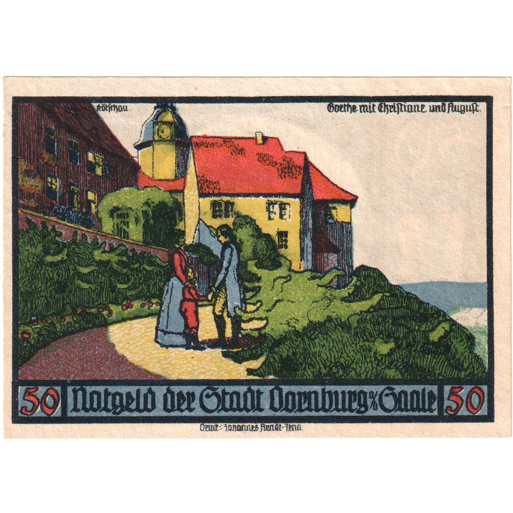 Allemagne, Dornburg Stadt, 50 Pfennig, 1921-09-01, SUP+