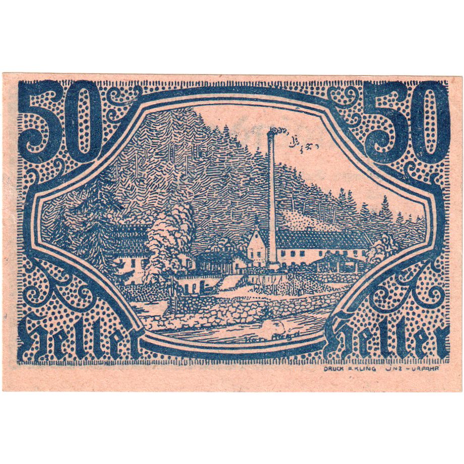 Autriche, Altaist, 50 Heller, 1920-12-31, SPL