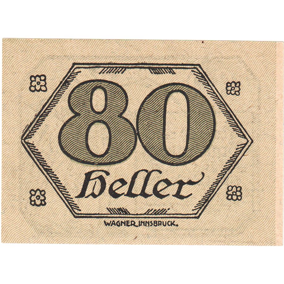 Autriche, Brandenberg, 80 Heller, 1920-12-31, SPL