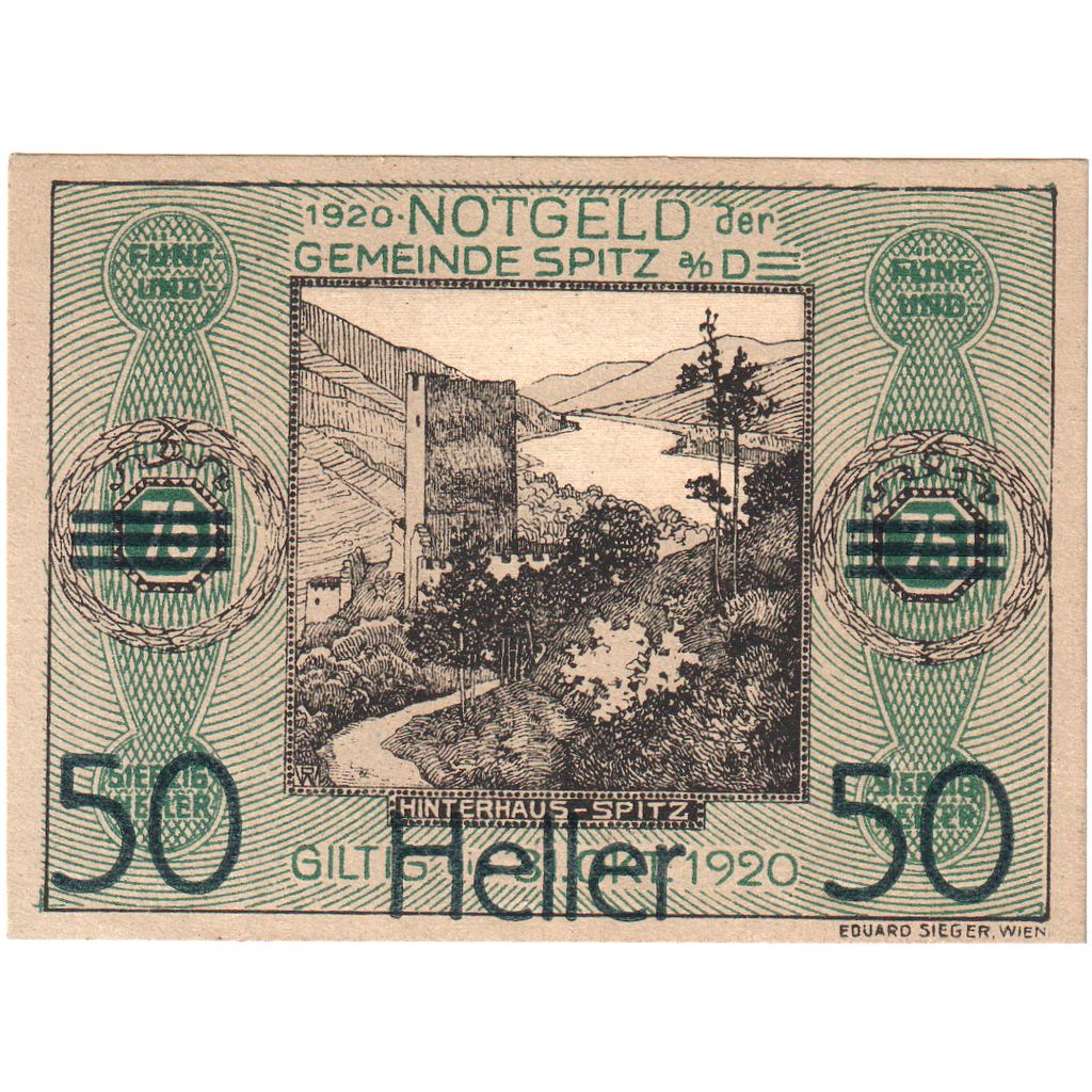 Österreich, Spitz an der Donau, 50 Heller, 1920-10-31, UNZ-