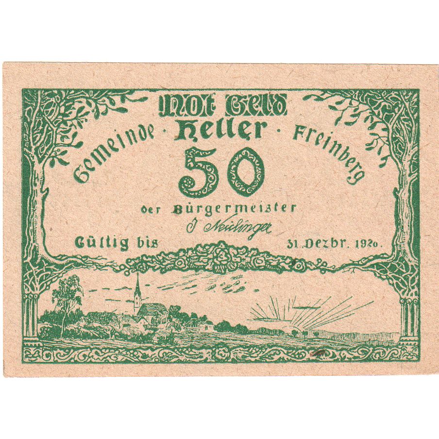 Oostenrijk, Freinberg, 50 Heller, 1920-12-31, SPL