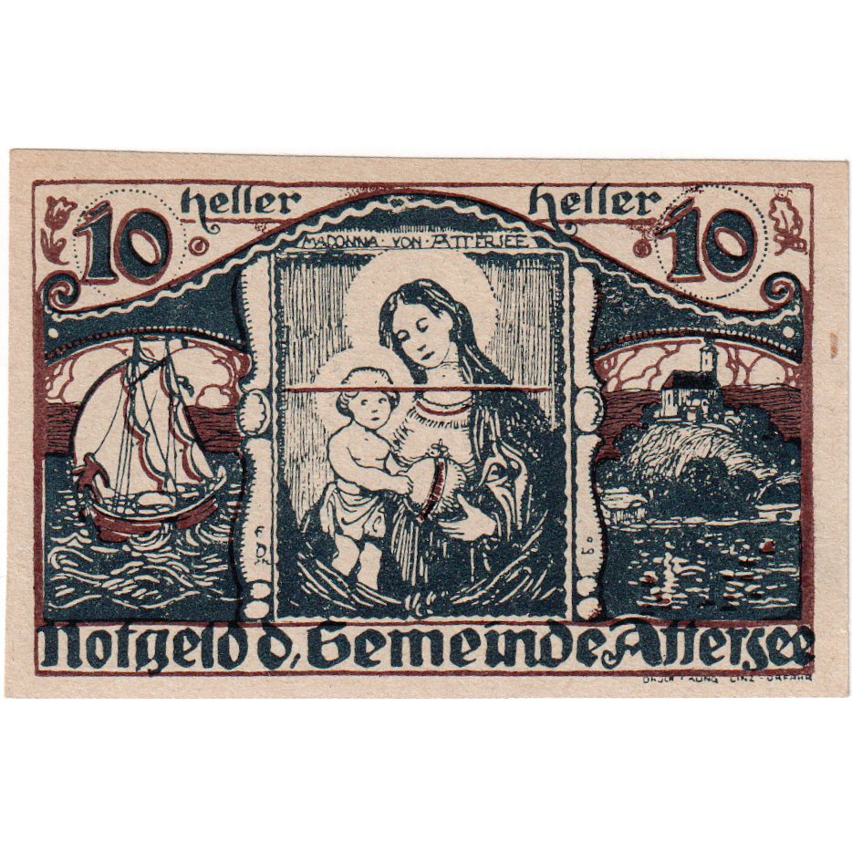 Oostenrijk, Attersee, 10 Heller, SPL