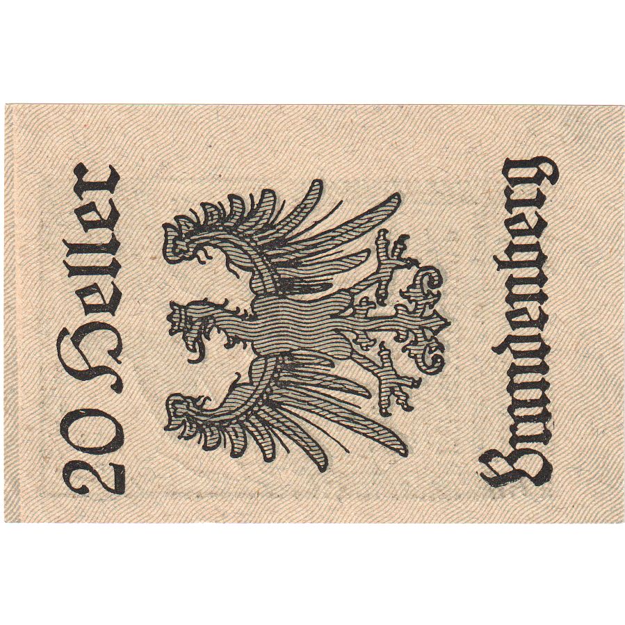 Oostenrijk, Brandenberg, 20 Heller, 1920-12-31, SPL