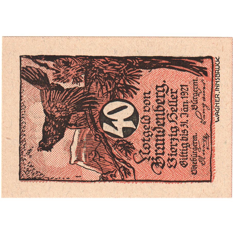 Oostenrijk, Brandenberg, 40 Heller, 1920-12-31, SPL