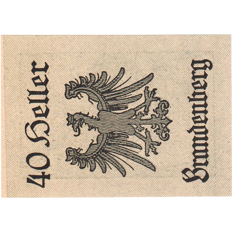 Áustria, Brandenberg, 40 Heller, 1920-12-31, UNC(63)