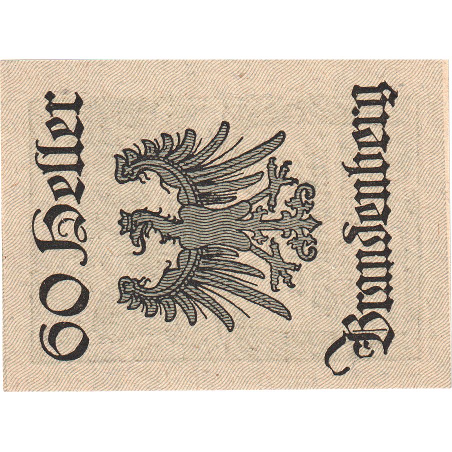 Áustria, Brandenberg, 60 Heller, 1920-12-31, UNC(63)