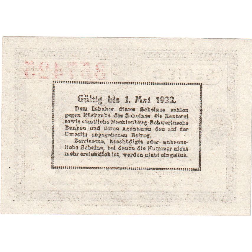 Alemania, Mecklenburg-Schwerin Staatsministerium, Schwerin, 25 Pfennig