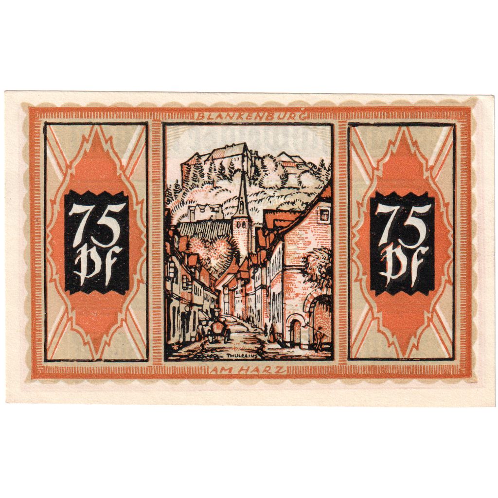 Alemania, Marlow, 75 Pfennig, 1922-05-31, SC