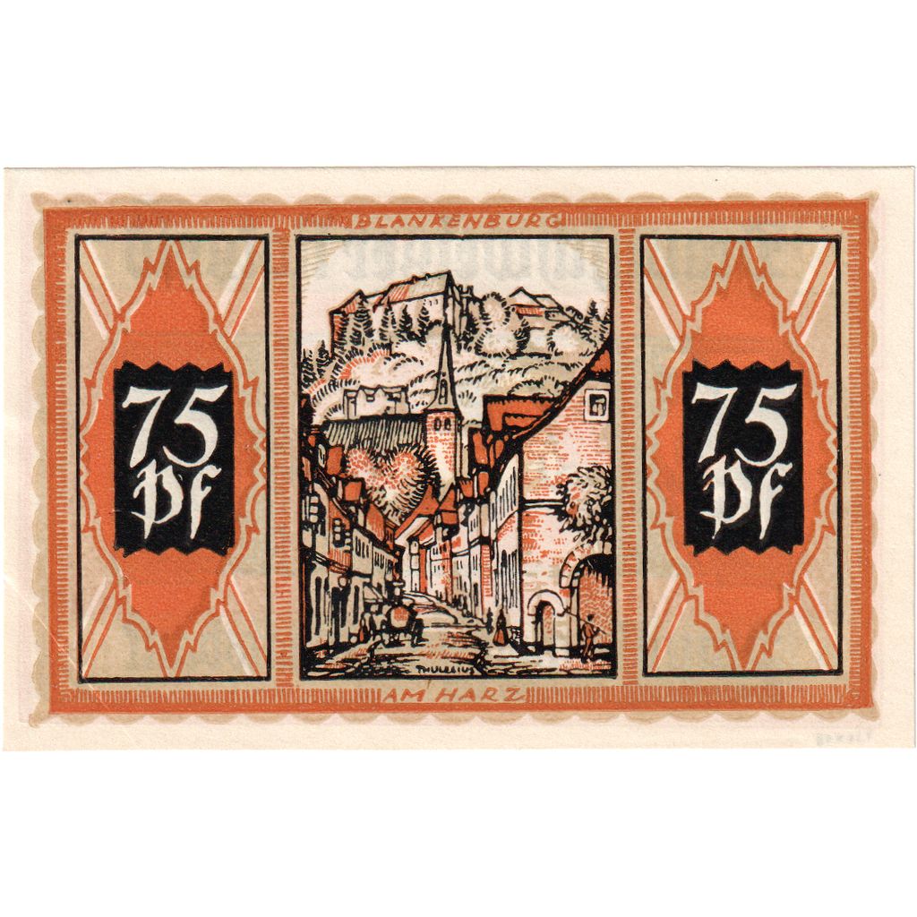 Alemania, Marlow, 75 Pfennig, 1922-05-31, SC