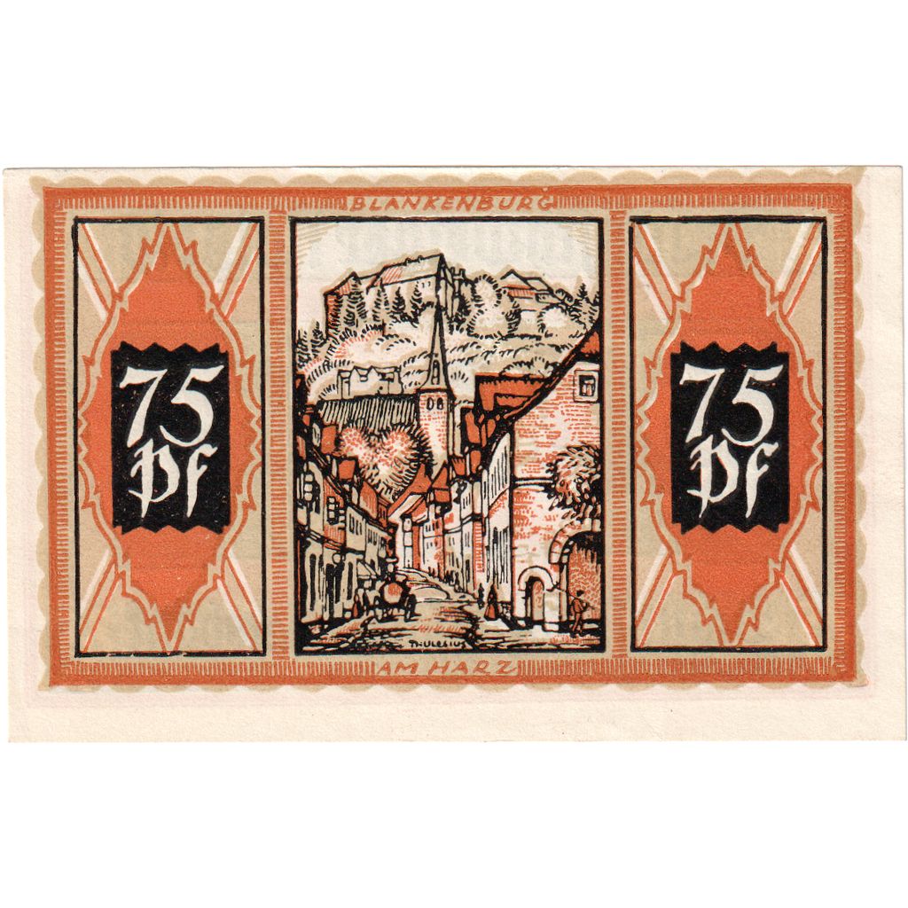 Alemania, Marlow, 75 Pfennig, 1922-05-31, SC