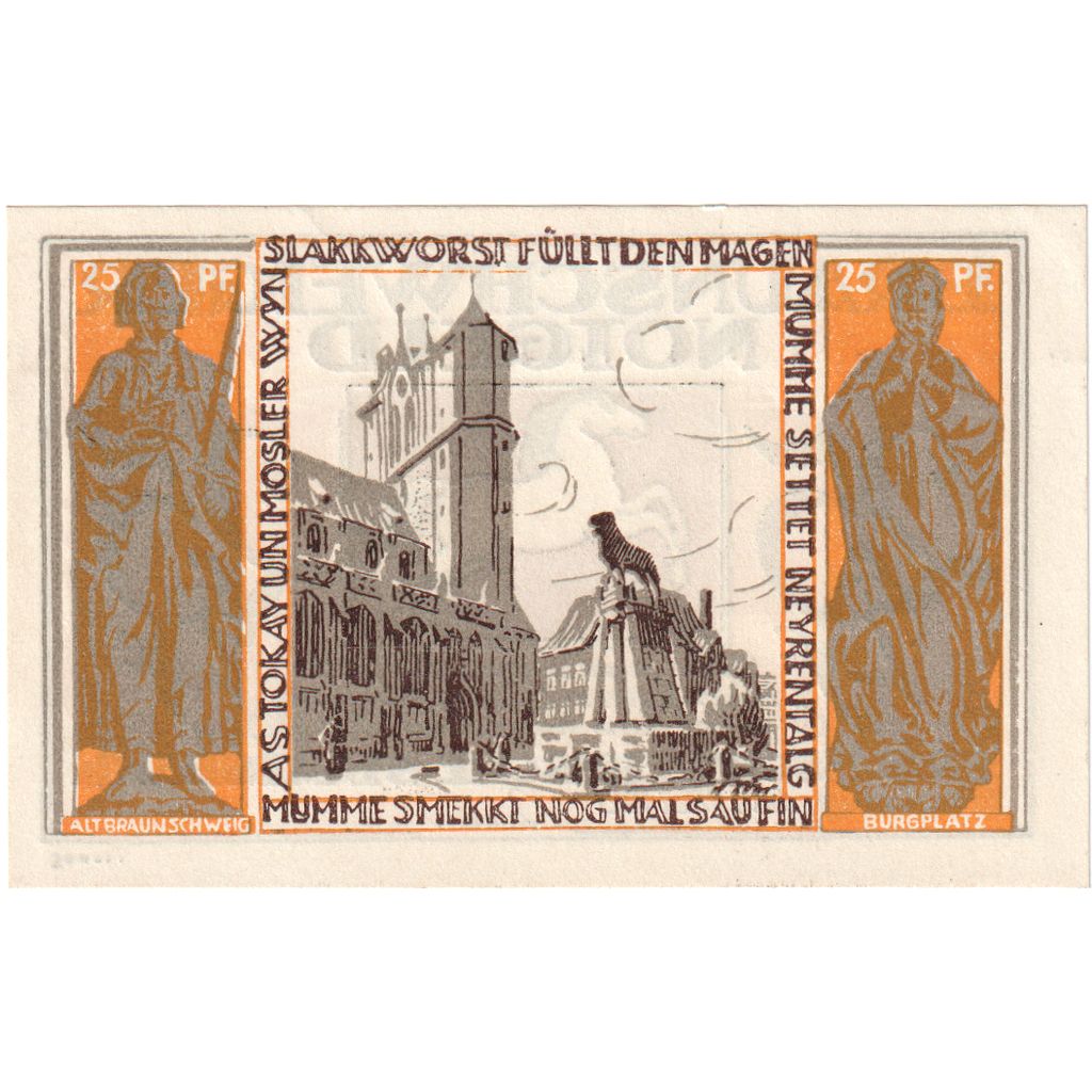 Alemania, Braunschweiger, 25 Pfennig, 1923-05-01, EBC+