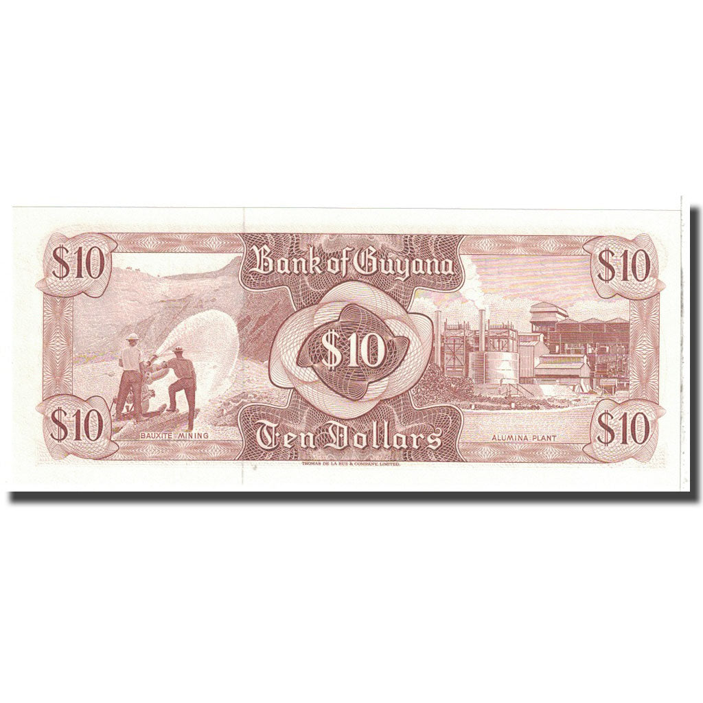 Banknote, Guyana, 10 Dollars, 1989, KM:23d, UNC(65-70)