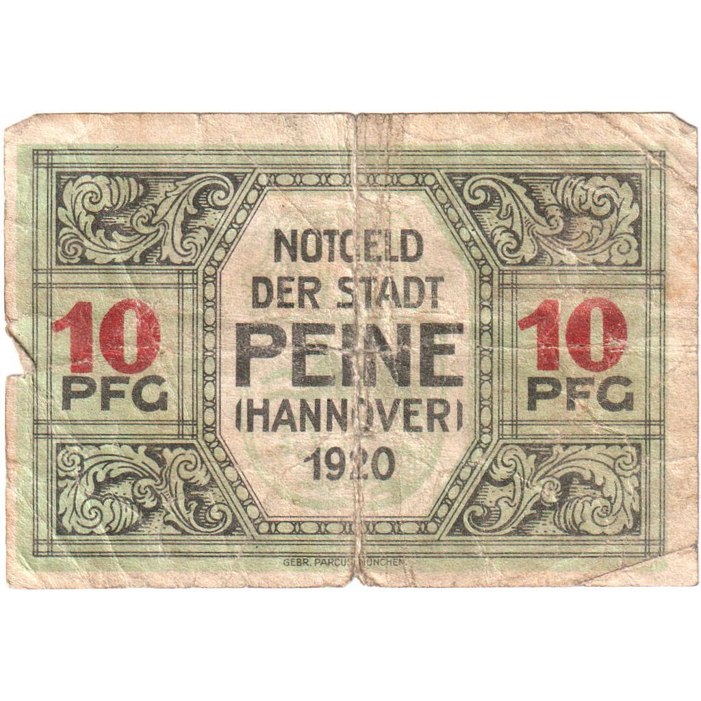 Deutschland, Peine, 10 Pfennig, 1920-06-03, UNZ-