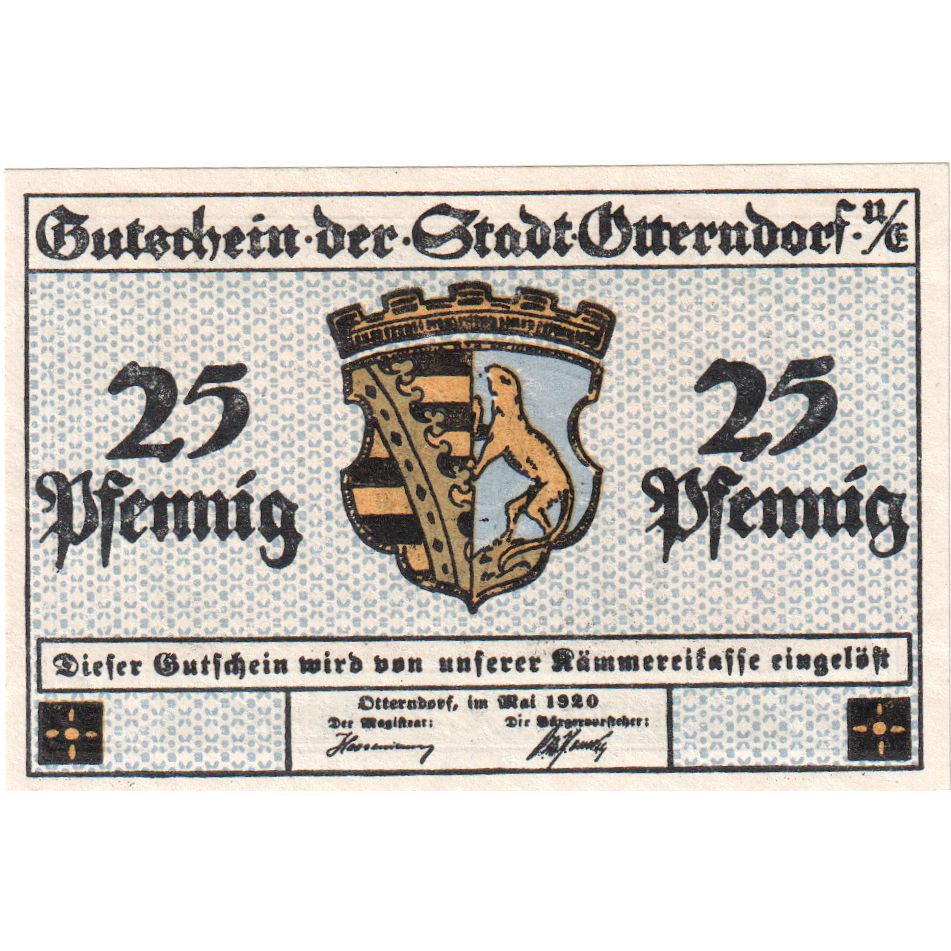 Alemania, Otterndorf, 25 Pfennig, EBC+