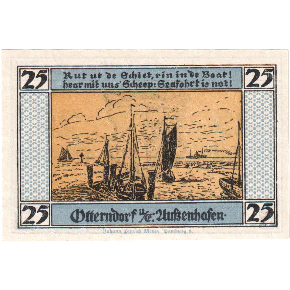 Alemania, Otterndorf, 25 Pfennig, EBC+