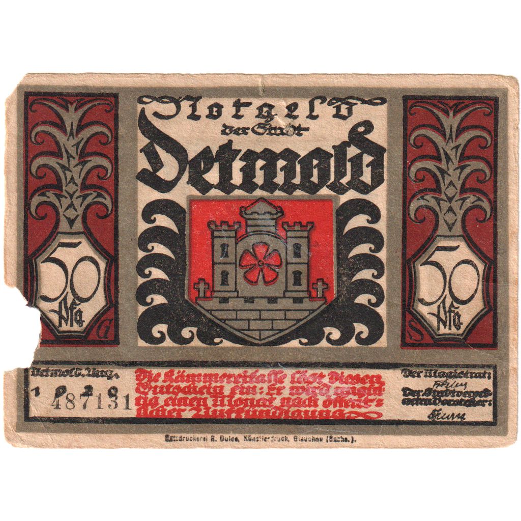 Alemania, Altona Stadt, 50 Pfennig, 1921-12-12, MBC