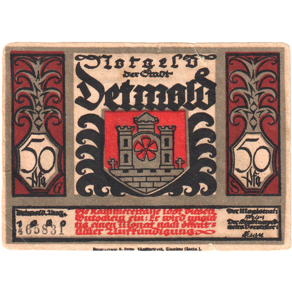Alemania, Altona Stadt, 50 Pfennig, 1921-12-12, EBC