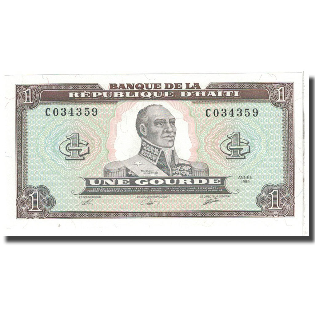 Geldschein, Haiti, 1 Gourde, 1989, KM:253a, UNZ
