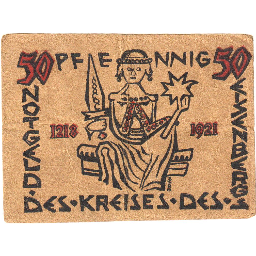 Alemanha, Eisenberg Kreis Sitz in Corbach, 50 Pfennig, 1921-05-15, AU(55-58)