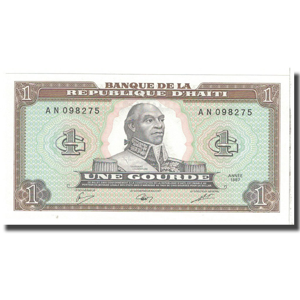 Nota, Haiti, 1 Gourde, 1987, KM:245a, UNC(65-70)