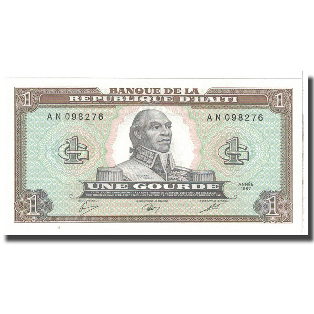 Biljet, Haïti, 1 Gourde, 1987, KM:245a, NIEUW