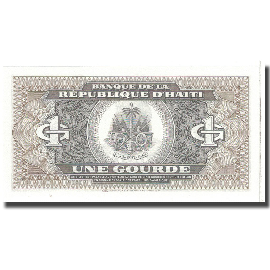 Biljet, Haïti, 1 Gourde, 1987, KM:245a, NIEUW