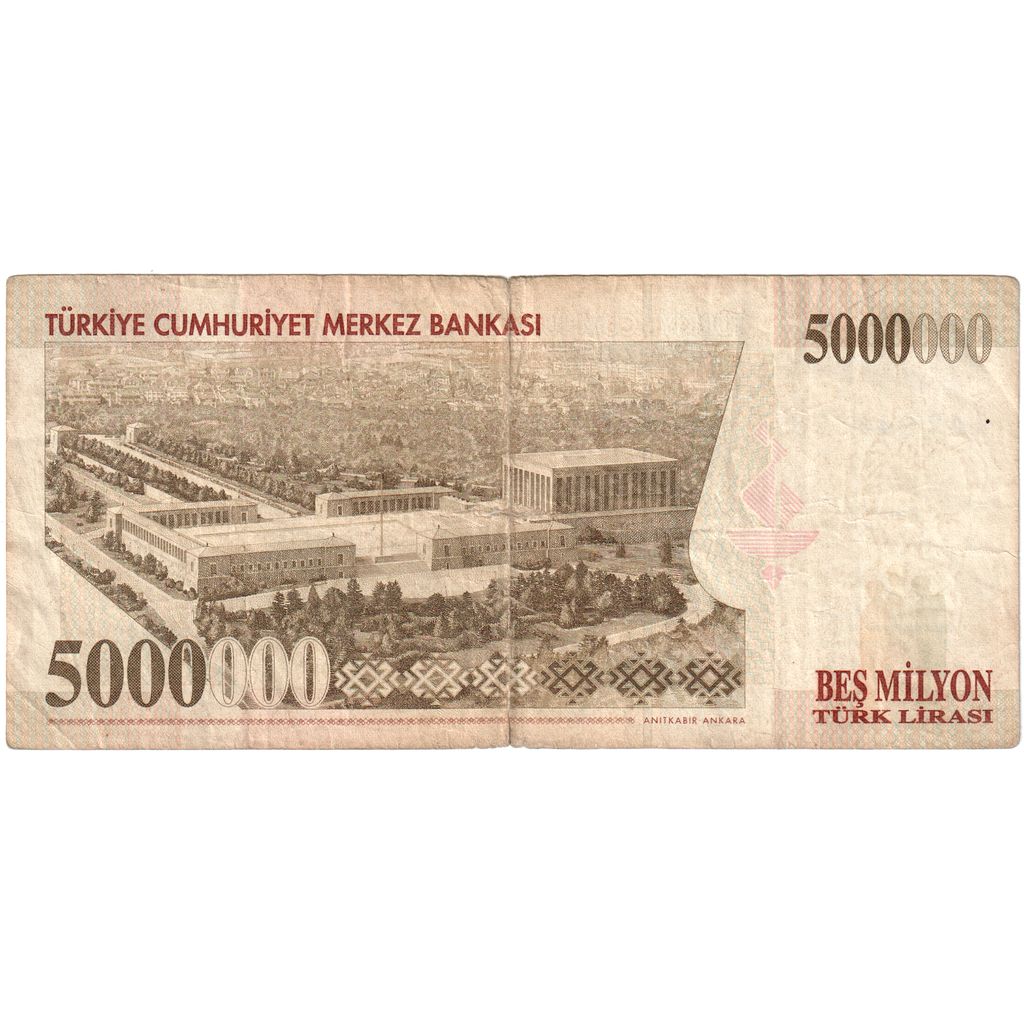 Banknote, Turkey, 5,000,000 Lira, 1970-01-14, VF(20-25)