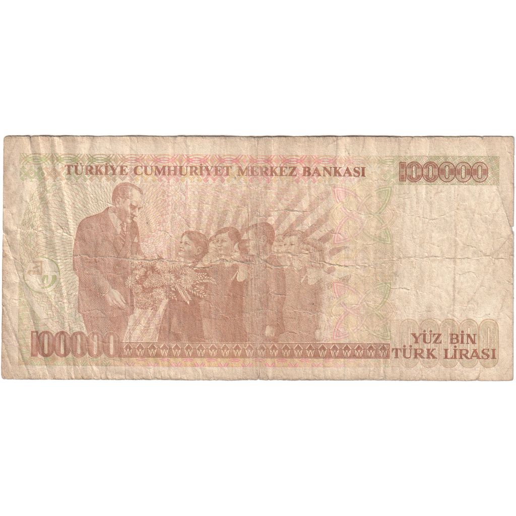 Banknote, Turkey, 100,000 Lira, VF(20-25)