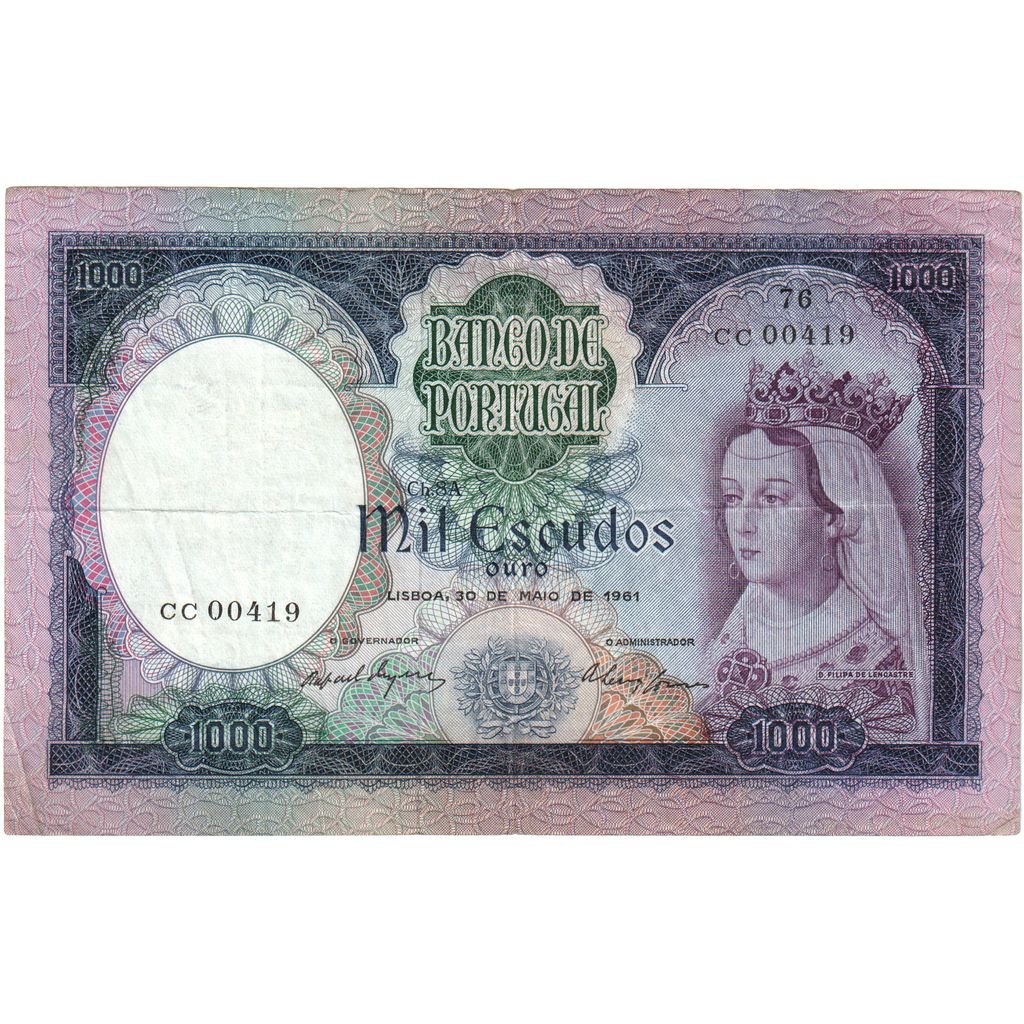 Portugal, 1000 Escudos, 1961-05-30, VF(30-35)
