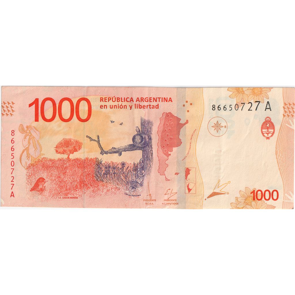 Argentina, 1000 Pesos, UNC(60-62)