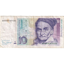ALEMANHA - REPÚBLICA FEDERAL, 10 Deutsche Mark, 1989-01-02, VF(20-25)