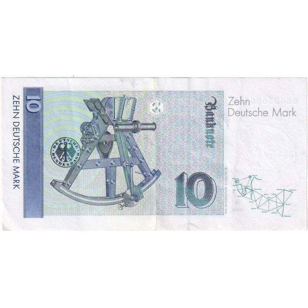 GERMANY - FEDERAL REPUBLIC, 10 Deutsche Mark, 1993-10-01, AU(50-53)
