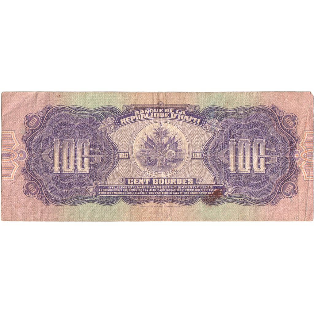Haiti, 100 Gourdes, 1986, MB