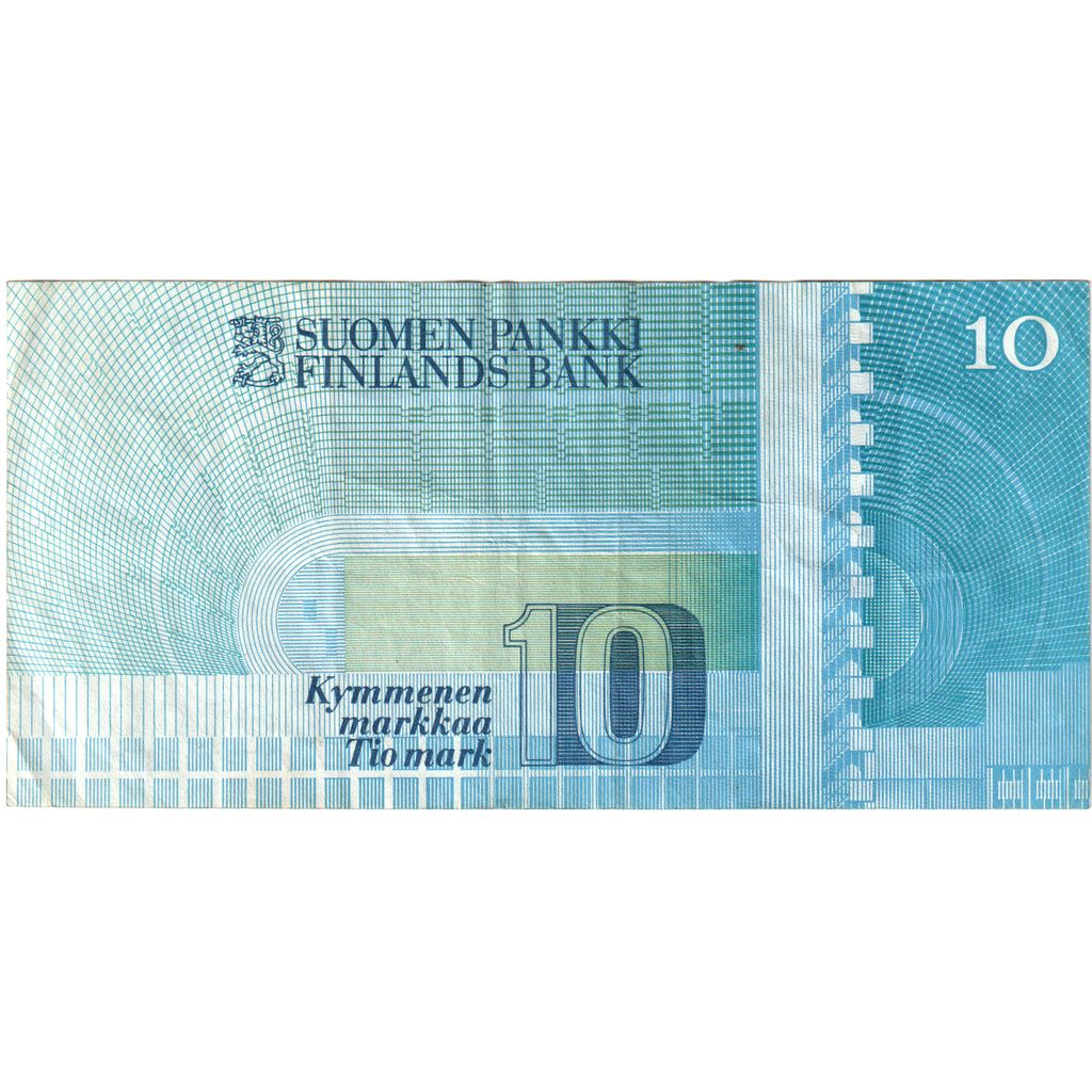 Finland, 10 Markkaa, 1986, VF(30-35)