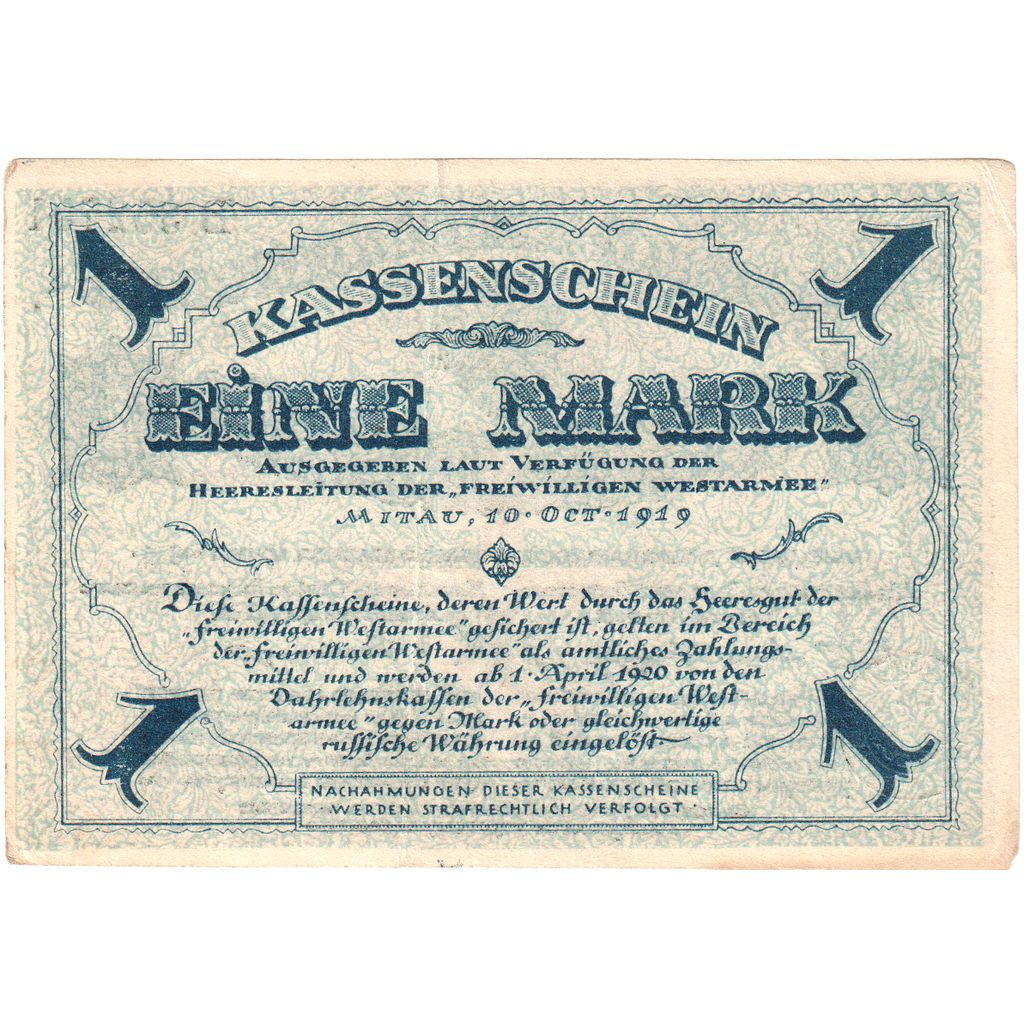 Rússia, 1 Mark, AU(50-53)