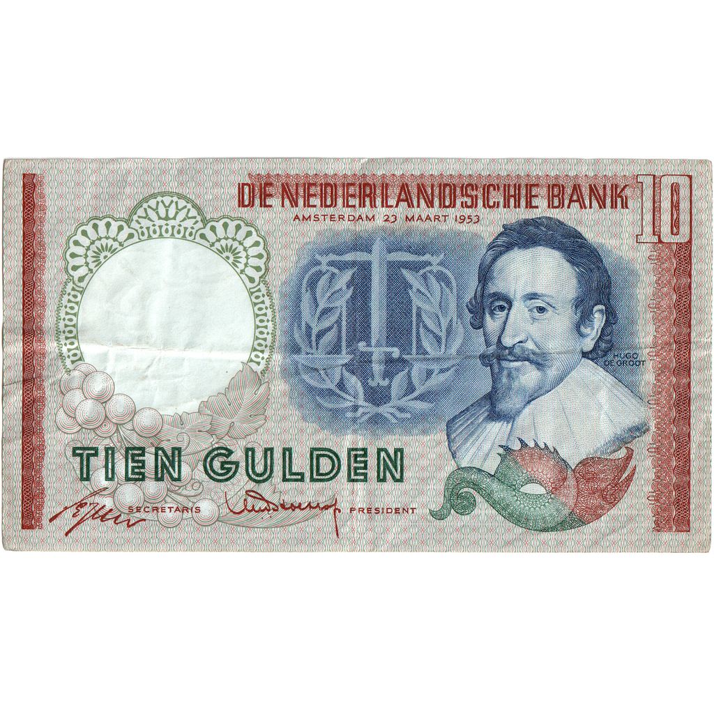 Holandia, 10 Gulden, EF(40-45)