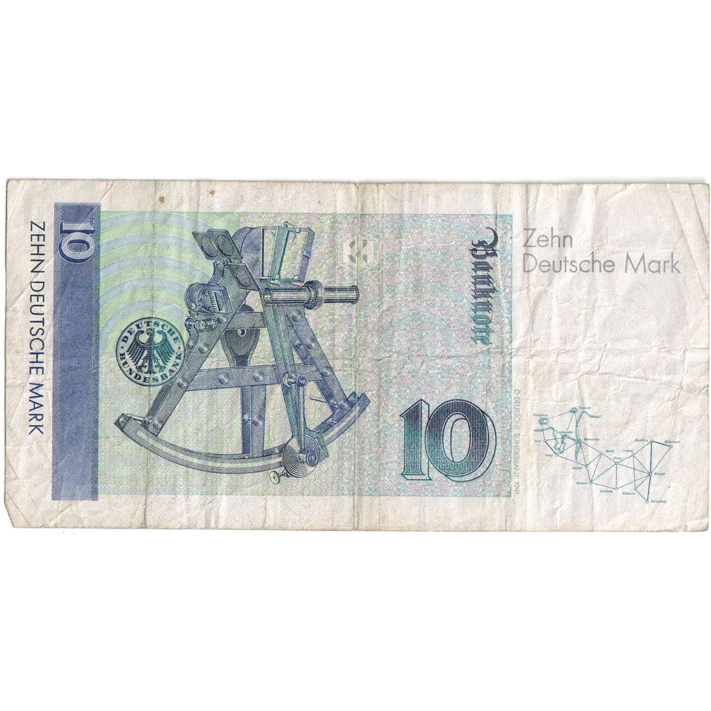 Niemcy - RFN, 10 Deutsche Mark, 1993-10-01, EF(40-45)
