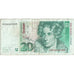 GERMANY - FEDERAL REPUBLIC, 20 Deutsche Mark, 1991-08-01, VF(30-35)